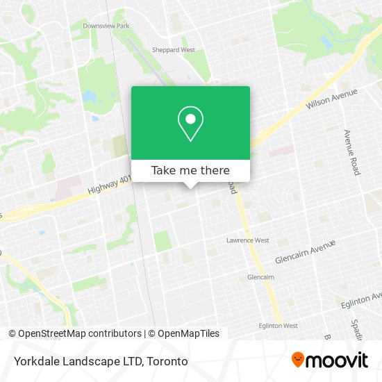 Yorkdale Landscape LTD map