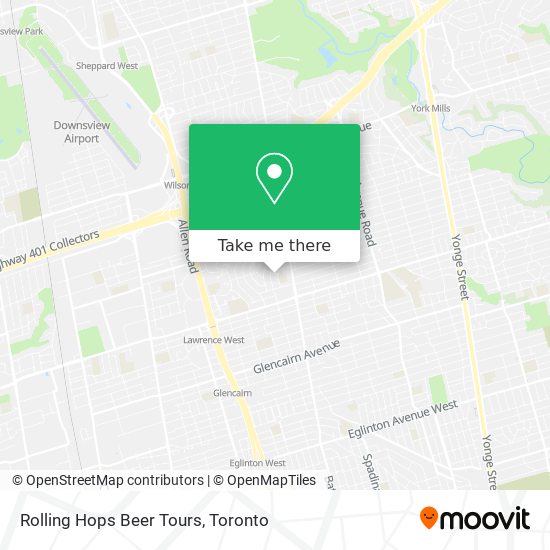 Rolling Hops Beer Tours plan