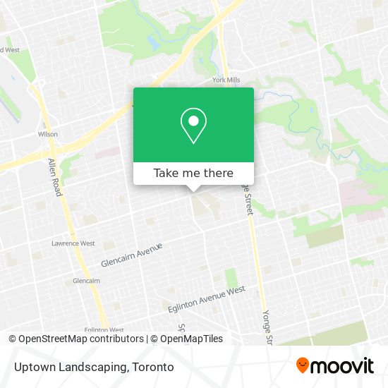 Uptown Landscaping map
