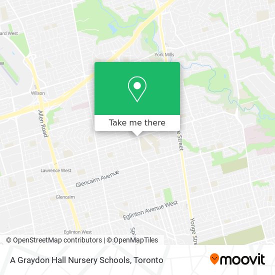 A Graydon Hall Nursery Schools map