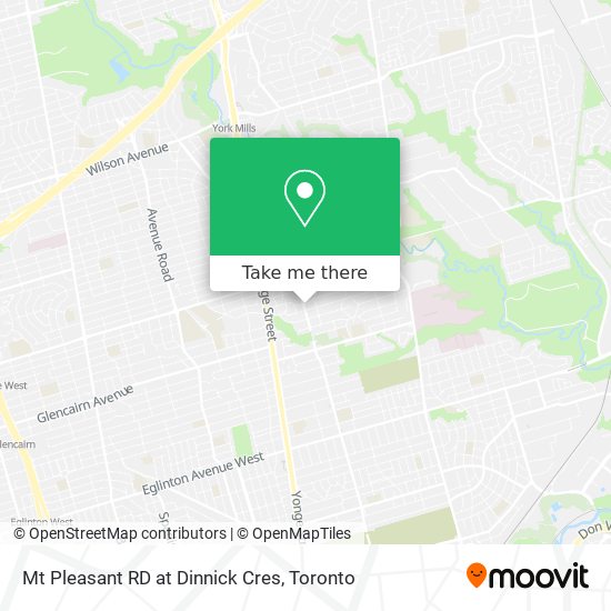 Mt Pleasant RD at Dinnick Cres map