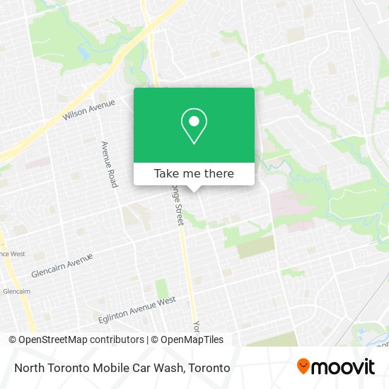 North Toronto Mobile Car Wash map