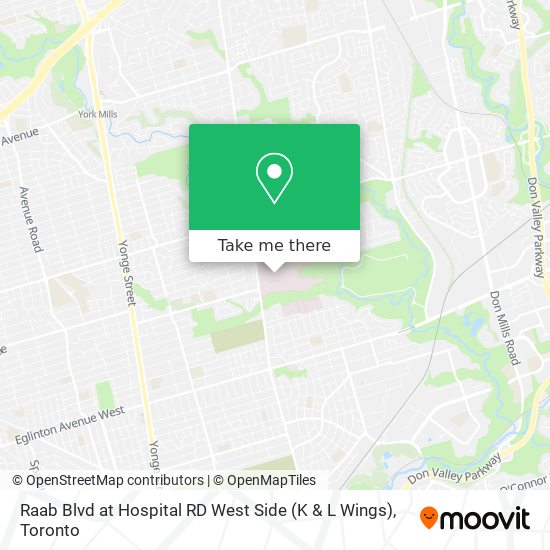 Raab Blvd at Hospital RD West Side (K & L Wings) map
