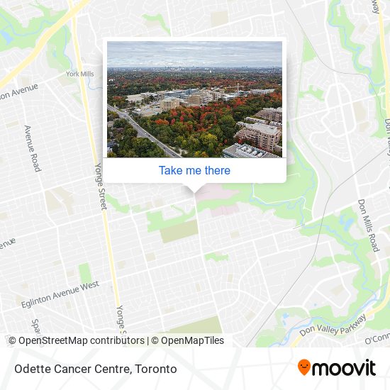 Odette Cancer Centre map