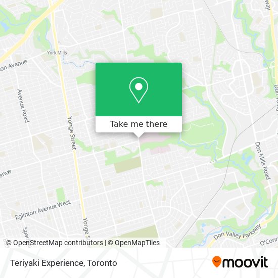 Teriyaki Experience map