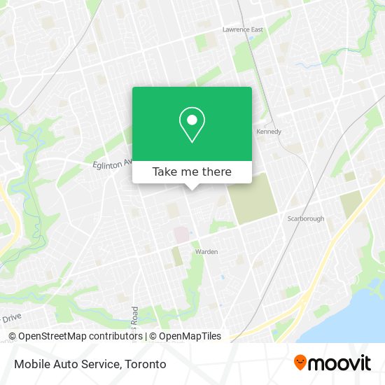 Mobile Auto Service map