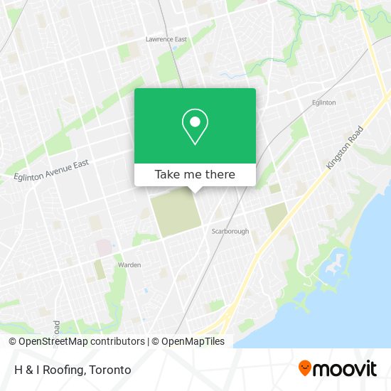 H & I Roofing map