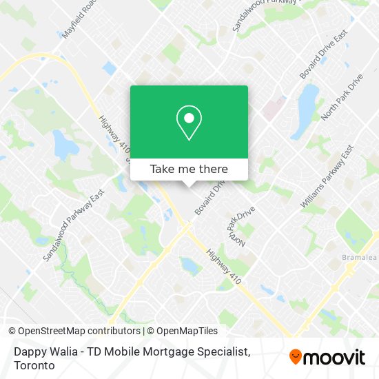 Dappy Walia - TD Mobile Mortgage Specialist map