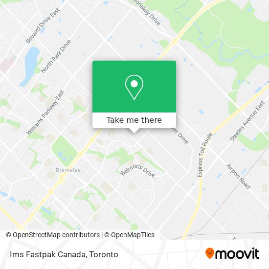 Ims Fastpak Canada map