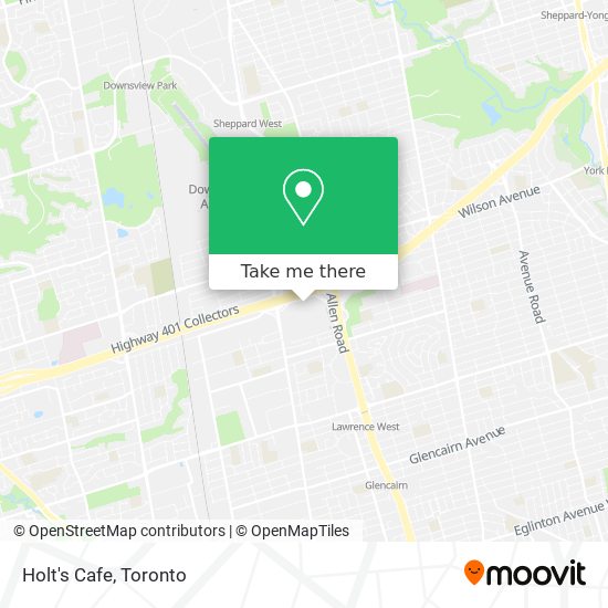 Holt's Cafe map