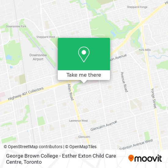 George Brown College - Esther Exton Child Care Centre plan