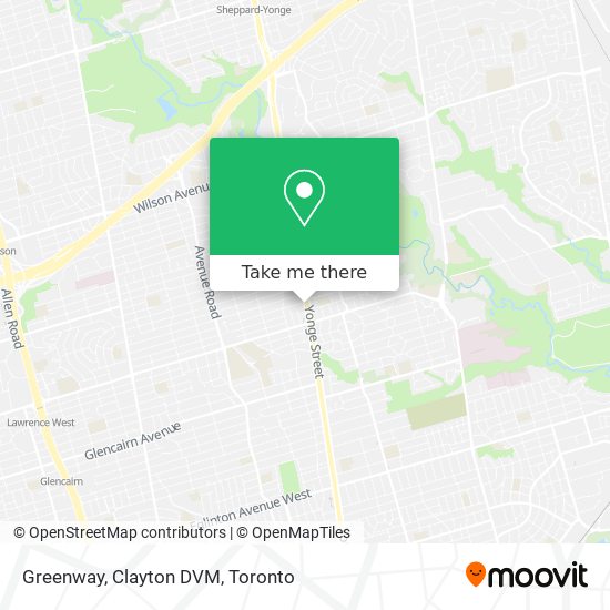Greenway, Clayton DVM map