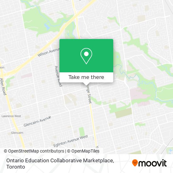 Ontario Education Collaborative Marketplace map