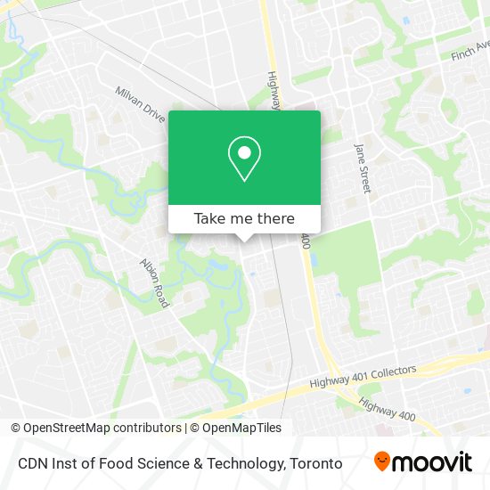 CDN Inst of Food Science & Technology map