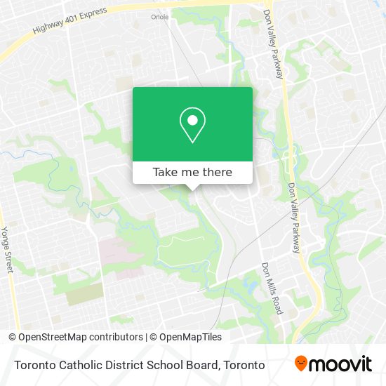 Toronto Catholic District School Board map