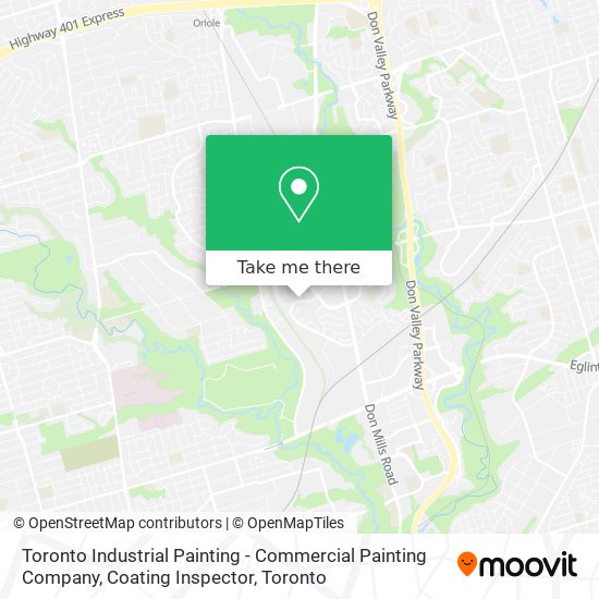 Toronto Industrial Painting - Commercial Painting Company, Coating Inspector map