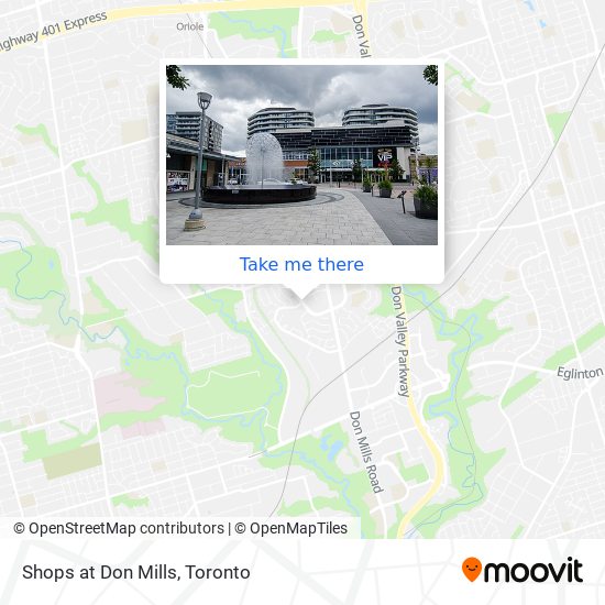 Shops at Don Mills map