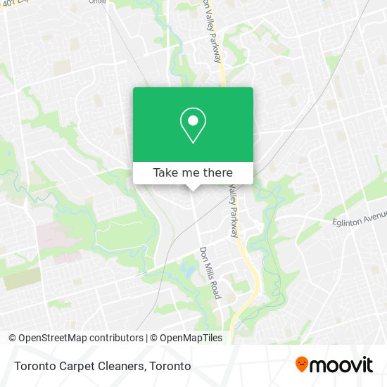 Toronto Carpet Cleaners map