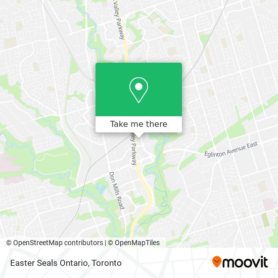 Easter Seals Ontario map