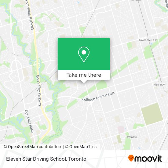 Eleven Star Driving School map