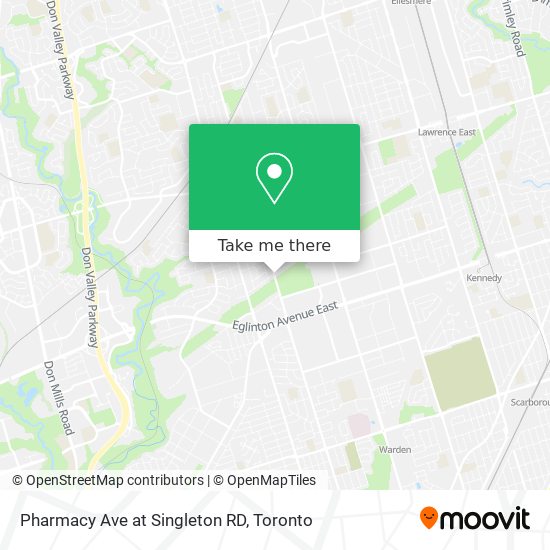 Pharmacy Ave at Singleton RD map