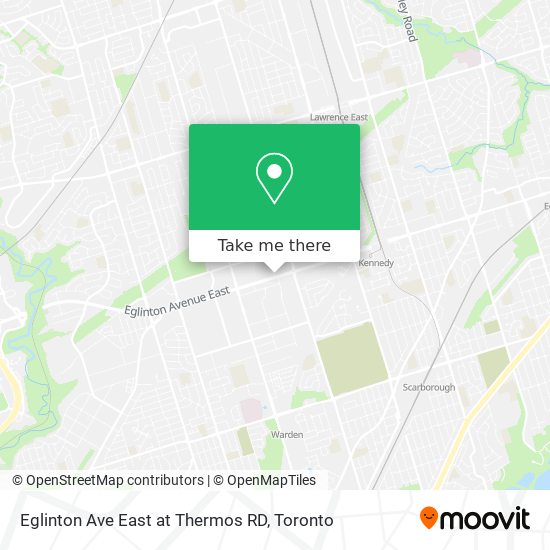 Eglinton Ave East at Thermos RD map