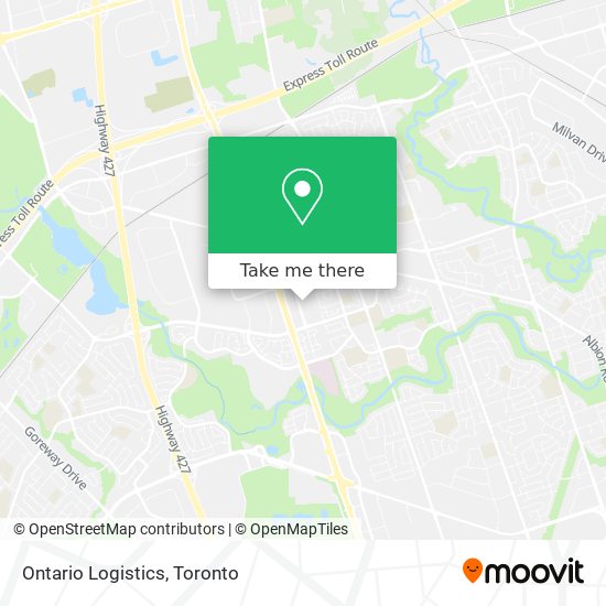 Ontario Logistics map