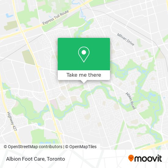 Albion Foot Care map