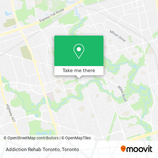 Addiction Rehab Toronto map