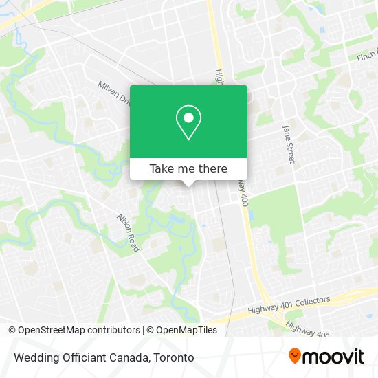 Wedding Officiant Canada map