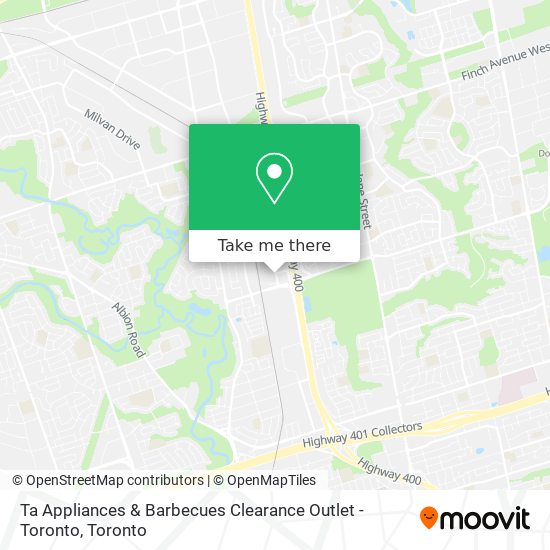 Ta Appliances & Barbecues Clearance Outlet - Toronto map