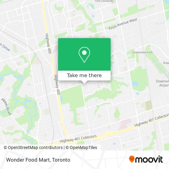 Wonder Food Mart map