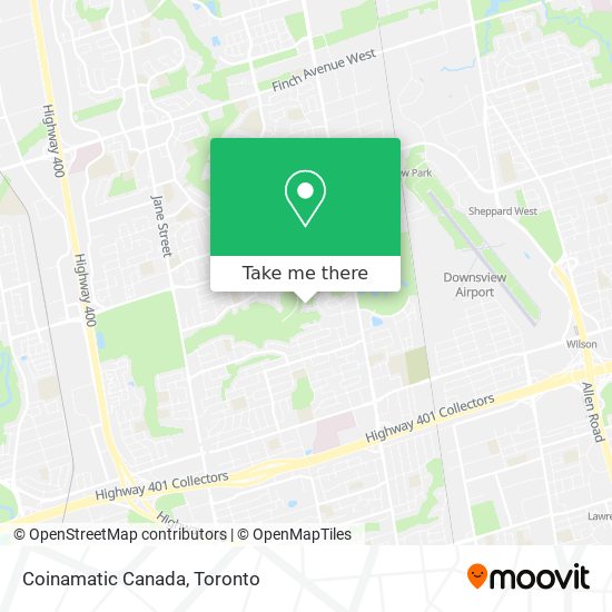 Coinamatic Canada map