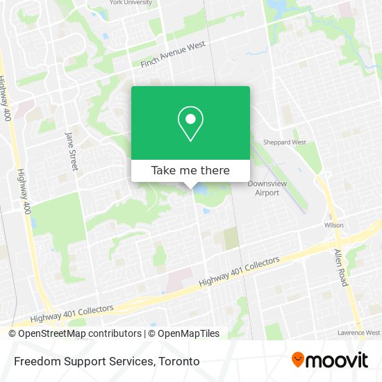 Freedom Support Services map