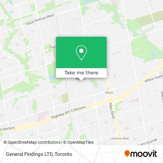 General Findings LTD map