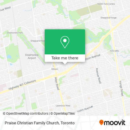 Praise Christian Family Church map