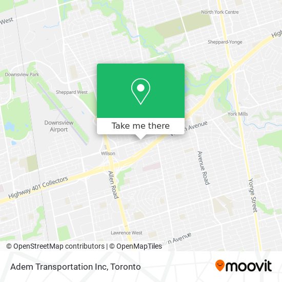 Adem Transportation Inc map