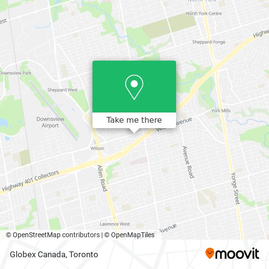 Globex Canada map