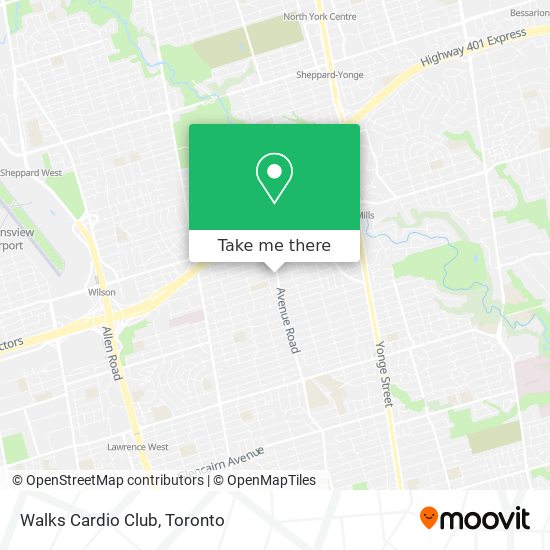 Walks Cardio Club map