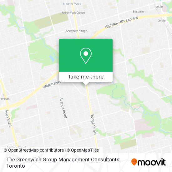 The Greenwich Group Management Consultants map