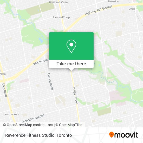 Reverence Fitness Studio map