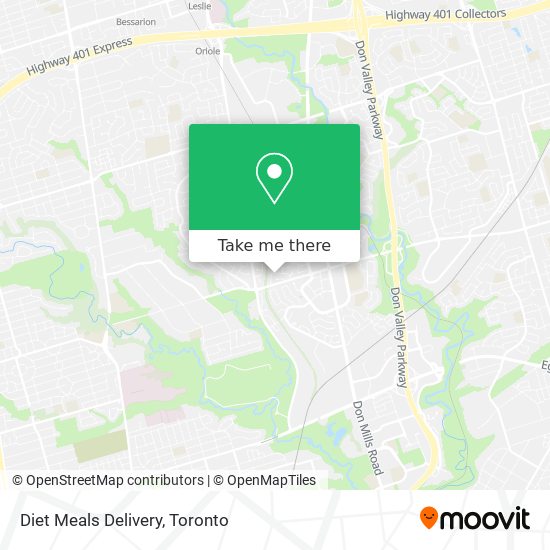 Diet Meals Delivery map