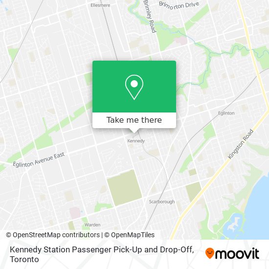 Kennedy Station Passenger Pick-Up and Drop-Off map
