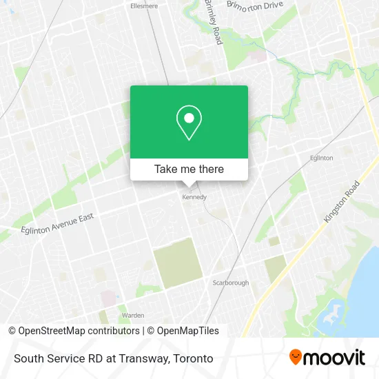 South Service RD at Transway map