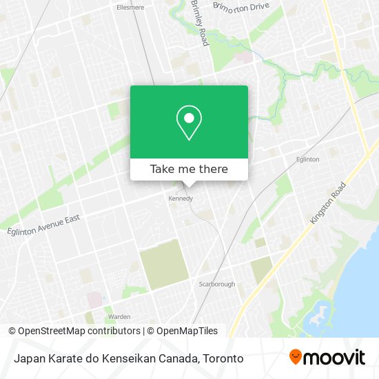 Japan Karate do Kenseikan Canada map