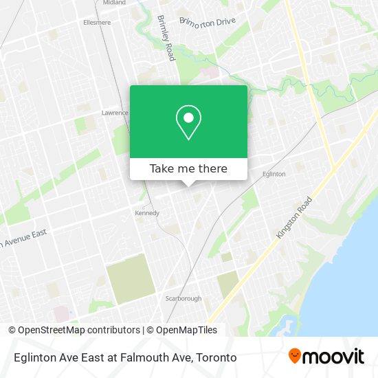 Eglinton Ave East at Falmouth Ave map