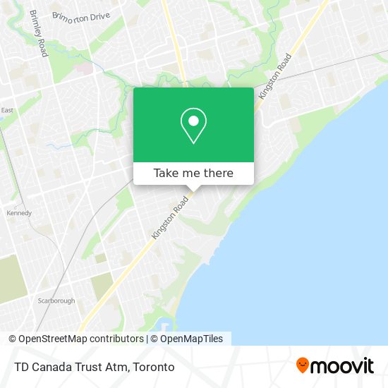 TD Canada Trust Atm map