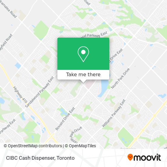 CIBC Cash Dispenser map