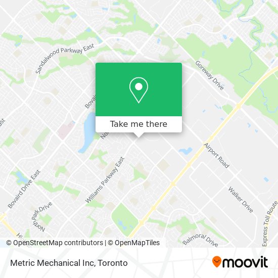 Metric Mechanical Inc map