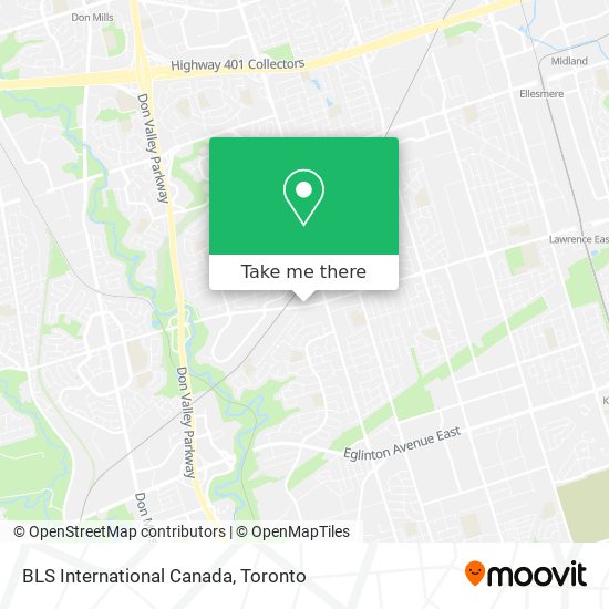 BLS International Canada map